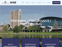Tablet Screenshot of marshallconveyancing.com.au